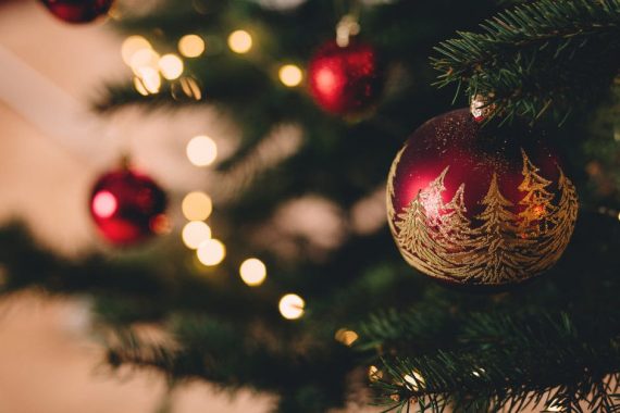 Gnistrande juldekorationer